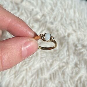 Vintage Vargas 18K HGE Opal Ring